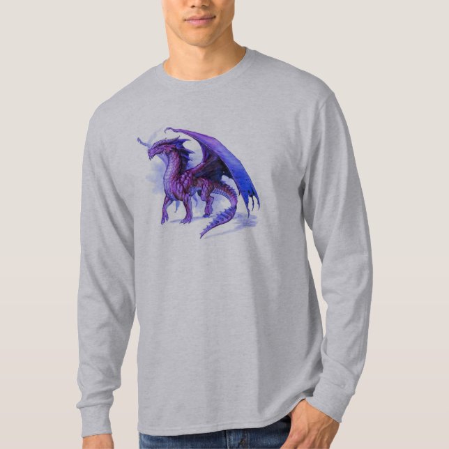 Lila Drache T-Shirt (Vorderseite)