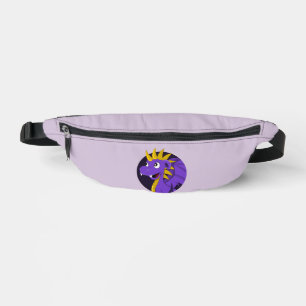 Lila Drachen Cartoon Bauchtasche