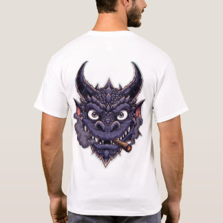 Lila Drachen-Fantasie-Grafik T-Shirt