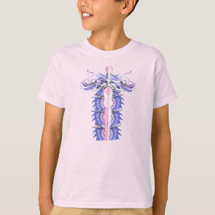 Lila-Drachen-Schwert T-Shirt
