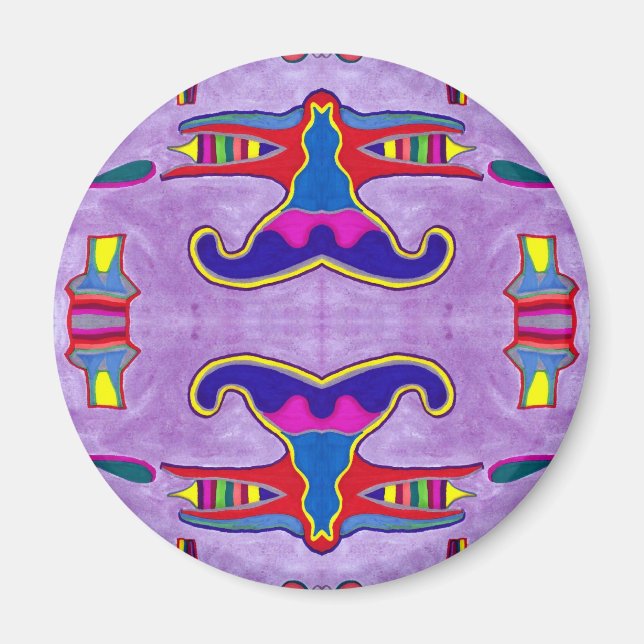 Lila Drachenmagnet Magnet (Vorne)