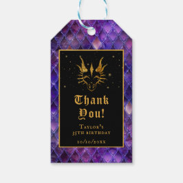 Lila Dragon Scales Gold Geburtstag Vielen Dank Geschenkanhänger