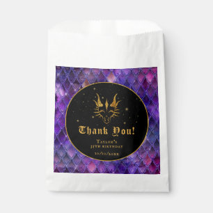 Lila Dragon Scales Gold Geburtstag Vielen Dank Geschenktütchen