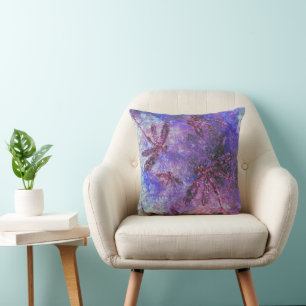 Lila Dragonfly Haze Kissen