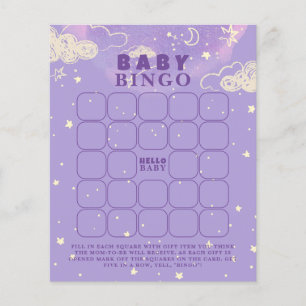 Lila Dream Baby Bingo Baby Showspiel