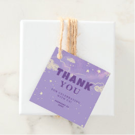 Lila Dream Baby Dusche Vielen Dank Geschenkanhänger