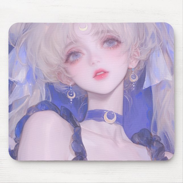 Lila Dreamy Sailor Moon Themed Anime Mousepad (Vorne)