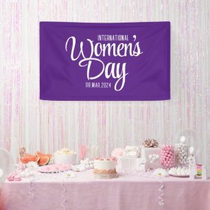 Lila Drehbuch Internationaler März zum Frauentag 8 Banner