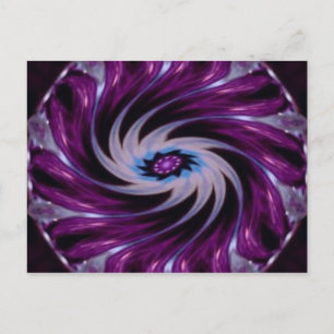 Lila Drehung Postkarte