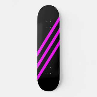 LILA DREI STREIFEN Black Skateboard Deck
