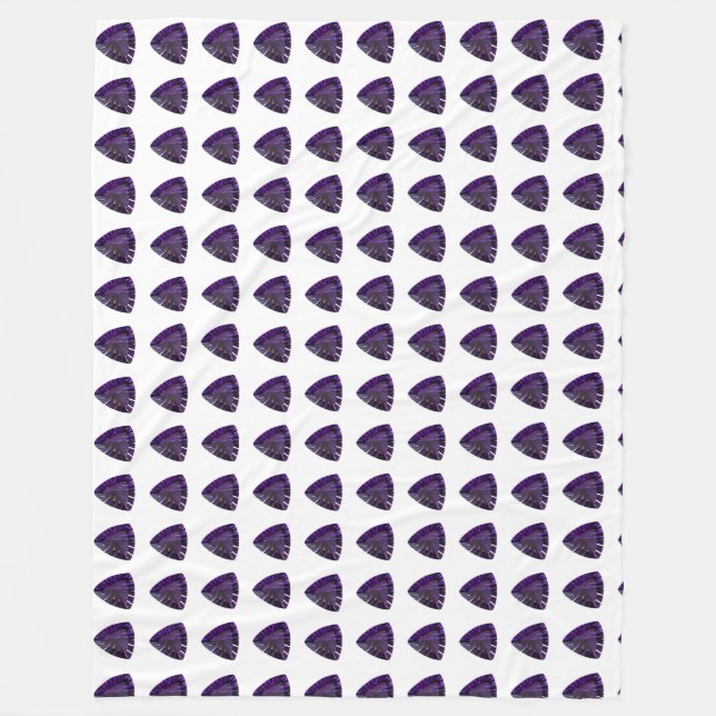 Lila Dreieck Fleecedecke (Vorderseite)