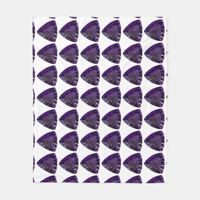 Lila Dreieck Fleecedecke (Vorderseite)