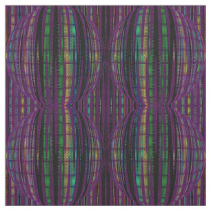 Lila Druckmuster in grün-blau-gelb Stoff