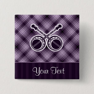 Lila Duellbanjos Button