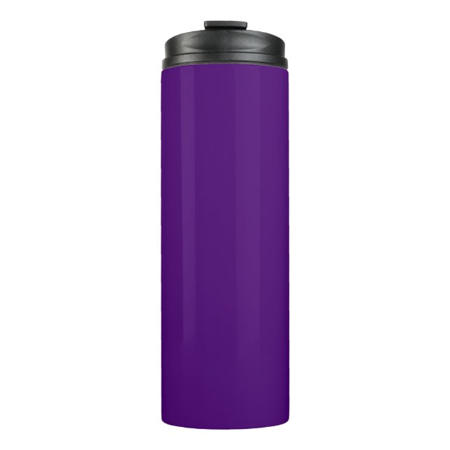 Lila dunkle Farbe Thermosbecher (Vorderseite)
