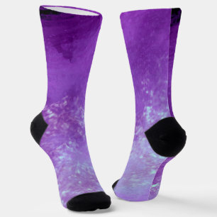 Lila dunkle Sturmwolken Socken