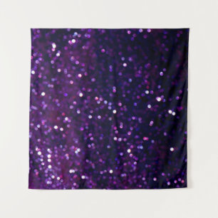 Lila Dunst: Glitter-Lichter Hintergrund Wandteppich