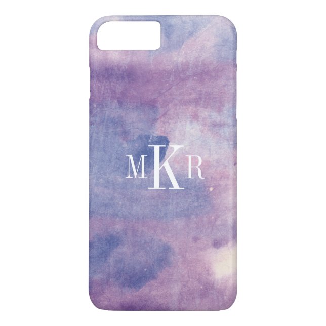 Lila Dunst II des Monogramm-| Case-Mate iPhone Hülle (Rückseite)