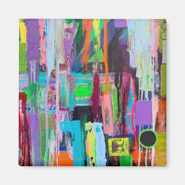 Lila Dunst Magnet (Vorne)