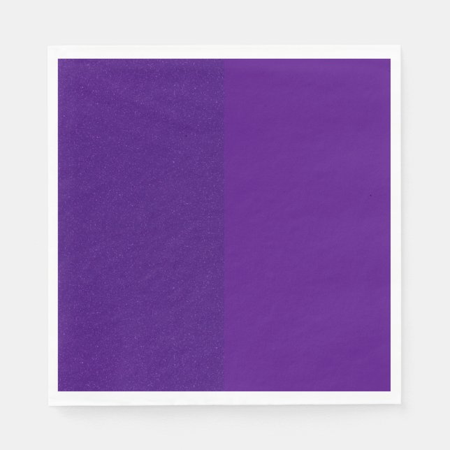 Lila Duo Custom Glitzer Paper Napkin Serviette (Vorderseite)
