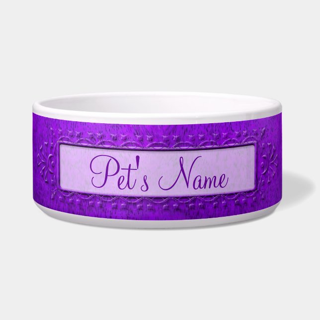 Lila Earthen Extravagant Potterie Napf (Vorderseite)