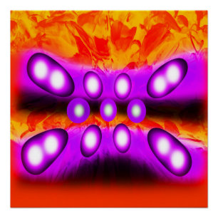 Lila Edelsteine Poster