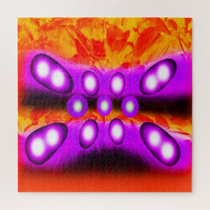 Lila Edelsteine Puzzle