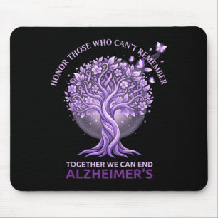 Lila ehrt diejenigen, die sich nicht an Alzheimer  Mousepad