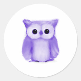 Lila Ei Runder Aufkleber