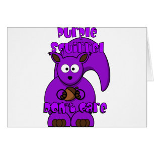 Lila Eichhörnchen interessieren sich nicht