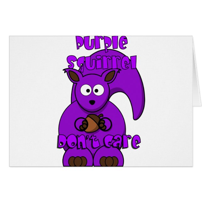 Lila Eichhörnchen interessieren sich nicht (Vorderseite (Horizontal))