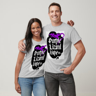 Lila Eidechse T-Shirt