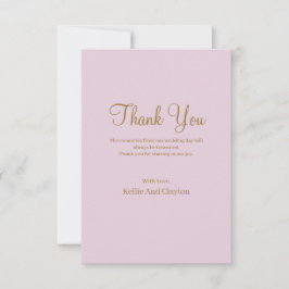 Lila Einfache Hochzeit Dankeschön-Karte Dankeskarte