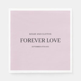 Lila einfache Hochzeit Napkins Serviette