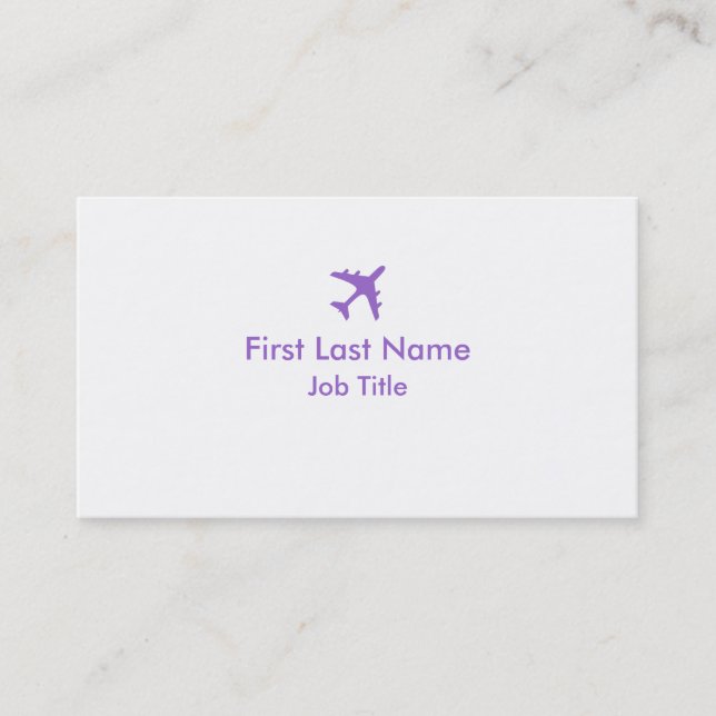 Lila, einfache Visitenkarten Visitenkarte (Vorderseite)
