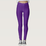 Lila einfacher Solid Leggings<br><div class="desc">Lila einfache Leggings für Fitness,  Yoga,  Sport und Übung</div>