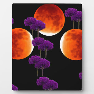 Lila Eingriff Fotoplatte