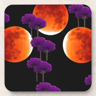 Lila Eingriff Getränkeuntersetzer