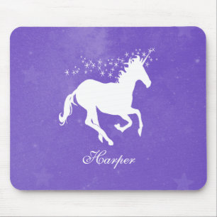 Lila Einhorn-Personalisiert-Mauspad Mousepad