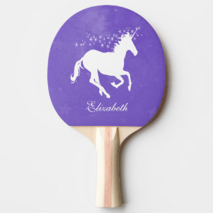 Lila Einhorn Personalisiert Ping Pong Paddel Tischtennis Schläger