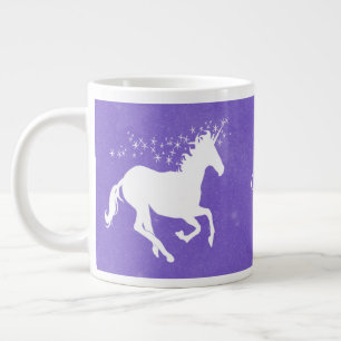 Lila Einhorn Personalisierte Riesenkaffee Tasse