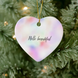 Lila Einhorn Rosa Pfirsichläufer Keramik Ornament