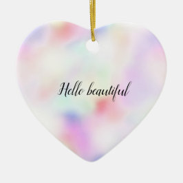 Lila Einhorn Rosa Pfirsichläufer Keramik Ornament