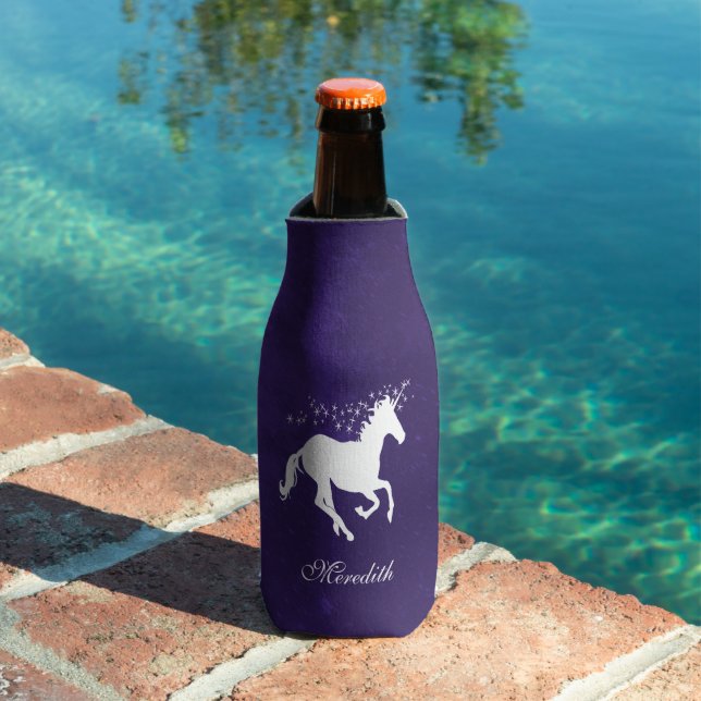 Lila Einhornflasche Personalisiert Cooler Flaschenkühler (In Situ Pool)