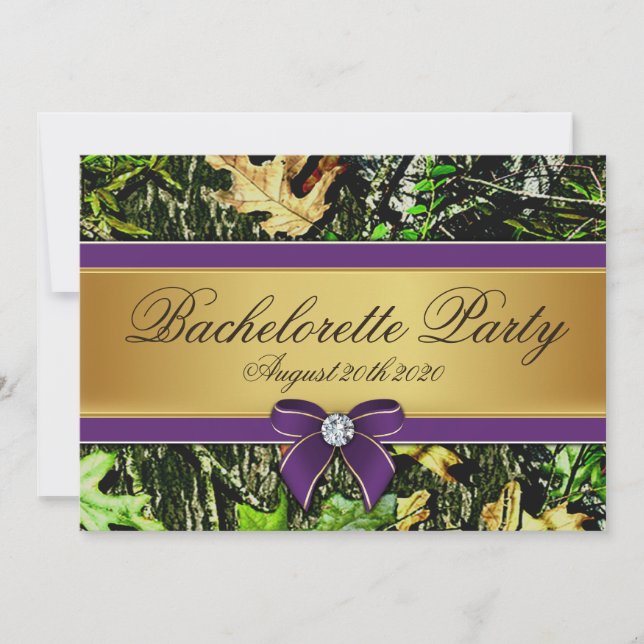 Lila Einladung (Vorderseite)