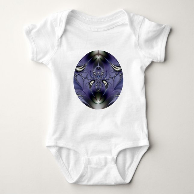 Lila Einrichtung Baby Strampler (Vorderseite)