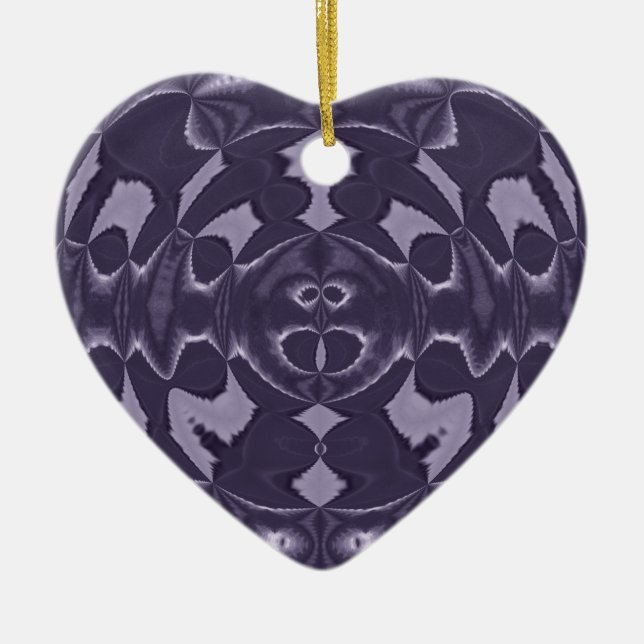 Lila Einrichtung Keramik Ornament (Vorne)