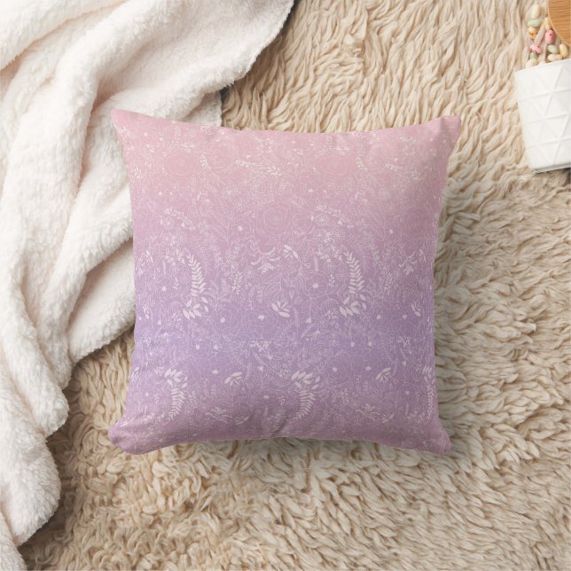 lila Eis Kissen (Decke)