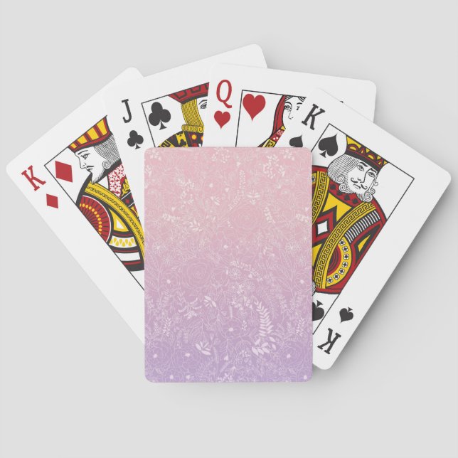 lila Eis Spielkarten (Rückseite)