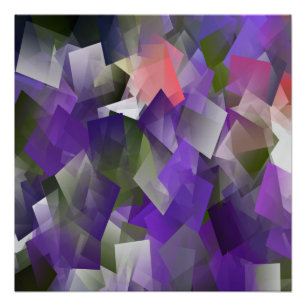 Lila Eiswürfel.. Poster